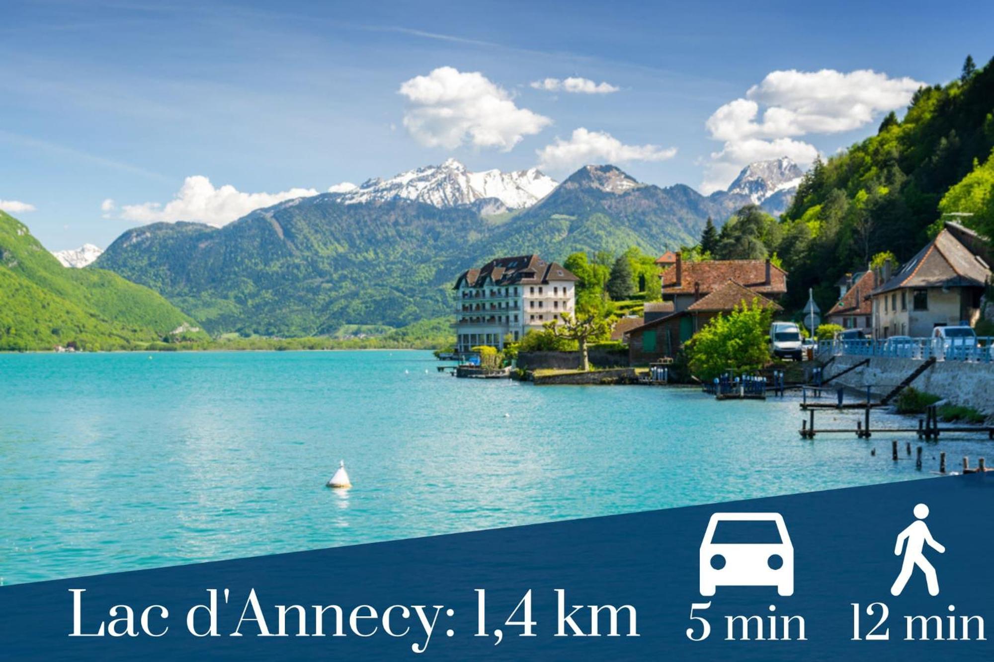 Homey Tidy - New / Proche Centre Annecy / Parking Gratuit / Logement Entierement Equipe Ngoại thất bức ảnh