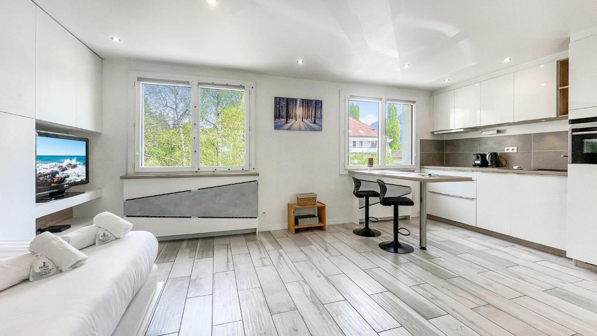 Homey Tidy - New / Proche Centre Annecy / Parking Gratuit / Logement Entierement Equipe Ngoại thất bức ảnh
